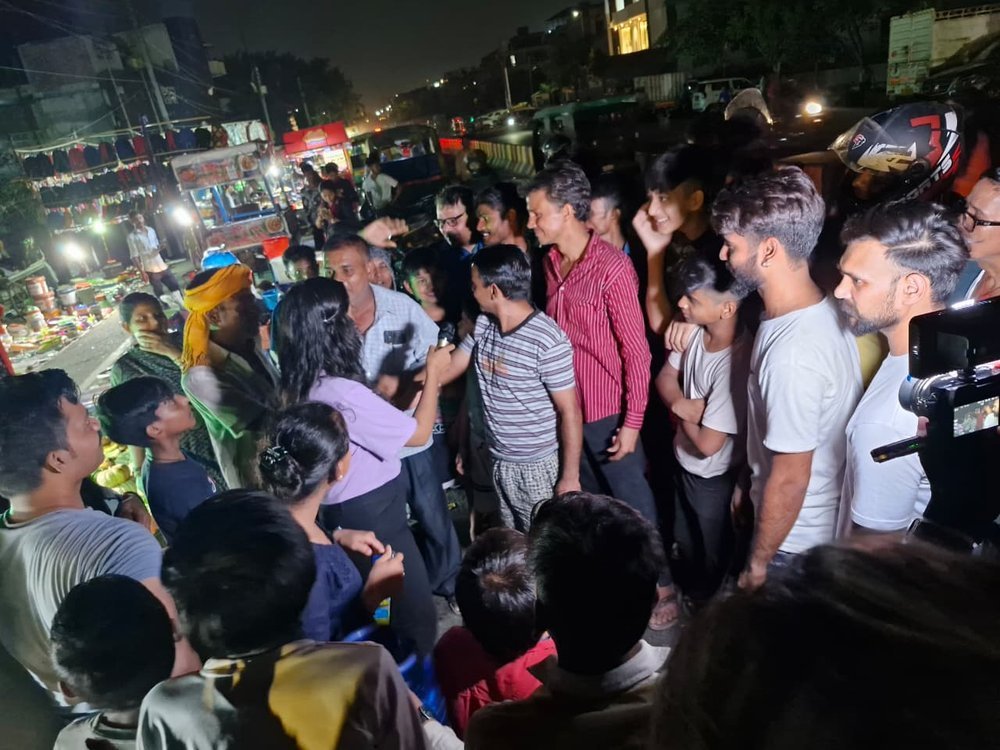 Ground reporting in crowd - Anjali Priya
